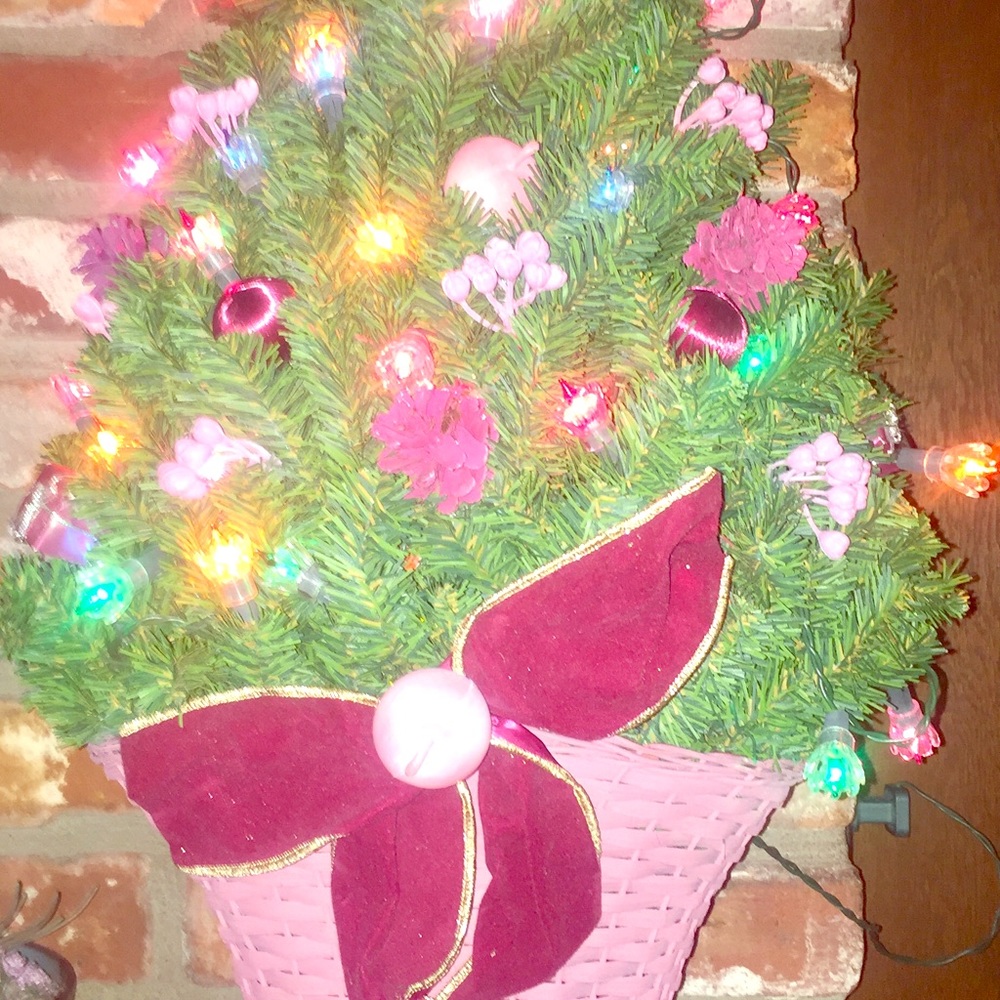 Beautiful Lighted Christmas tree wall hanging